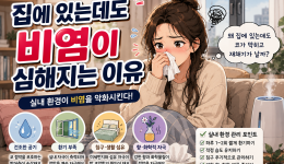 집에만 있었는데 비염이 심해지는 이유