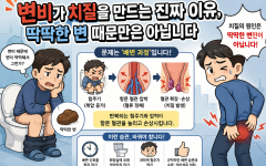 변비가 치질을 만드는 진짜 이유, 딱딱한 변 때문만은 아닙니다