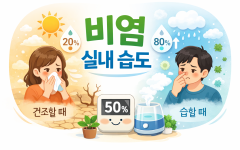 비염 실내 습도 관리, 건조하거나 습하면 증상이 심해지는 이유