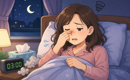 비염이 있으면 왜 잠을 푹 자기 어려울까?
