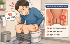 화장실 가는게 무서울 정도로 아프다면? 치열일 수 있습니다