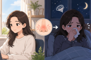 낮에는 괜찮은데 왜 밤에만 코가 막힐까?