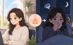 낮에는 괜찮은데 왜 밤에만 코가 막힐까?
