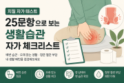 [치질 자가 테스트] 25문항으로 보는 생활습관 자가 …