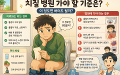 치질 병원 가야 할 기준은? 이 정도면 버텨도 될까